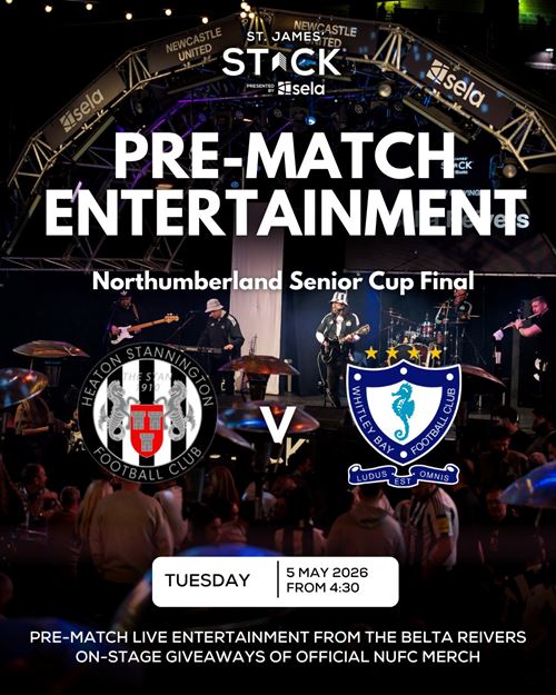 Heaton Stannington V Whitley Bay pre match for The Northumberland Senior cup Final 